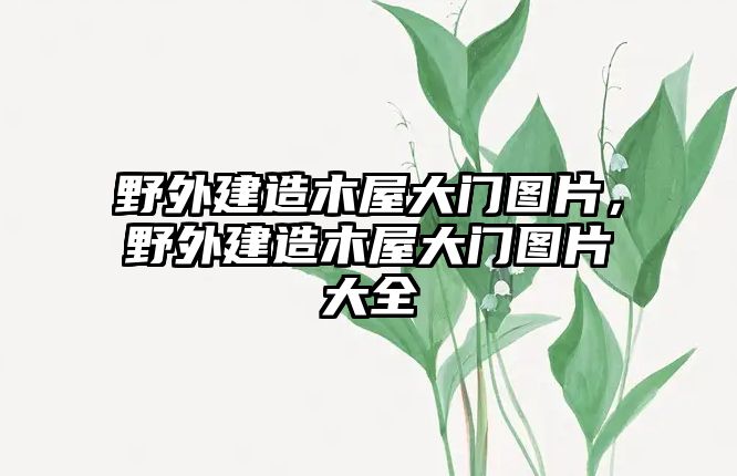 野外建造木屋大門圖片，野外建造木屋大門圖片大全